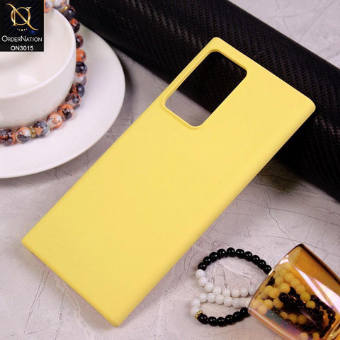 Samsung Galaxy Note 20 Ultra Cover - Yellow - Candy Colour Silkie Soft Silicon Case