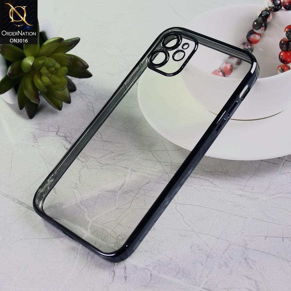 iPhone 11 Cover - Dark Blue - Ultra Thin Camera Protection Clear Transparent Soft Case