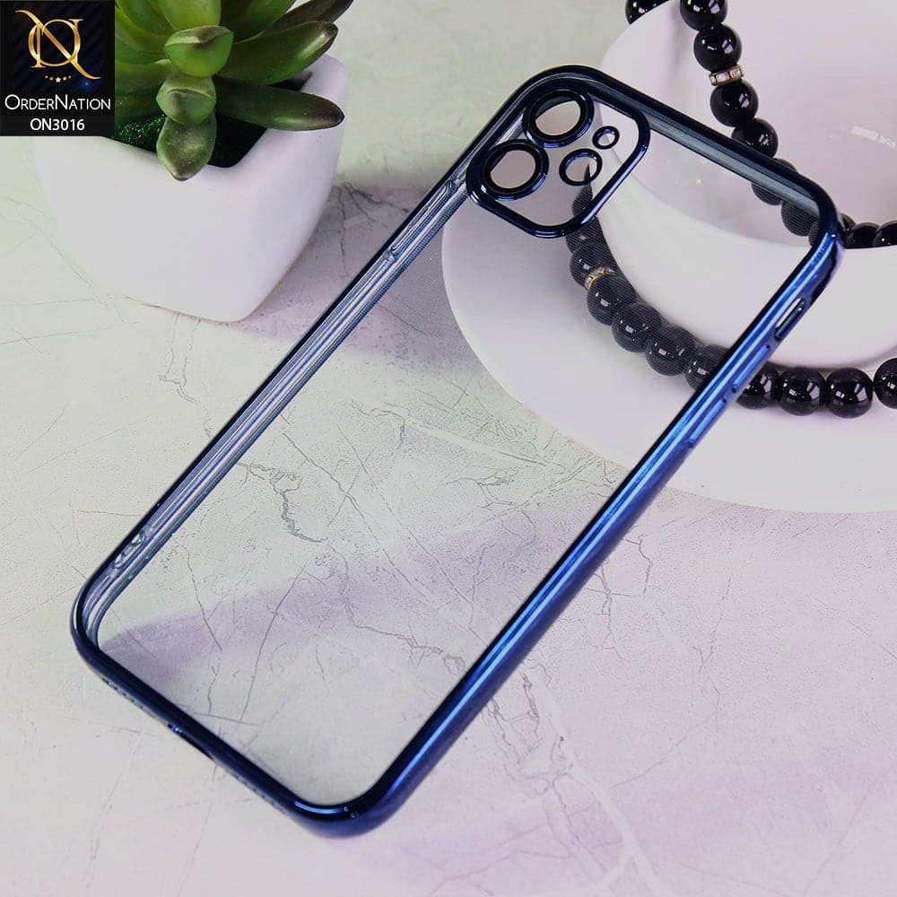iPhone 11 Cover - Royal Blue - Ultra Thin Camera Protection Clear Transparent Soft Case