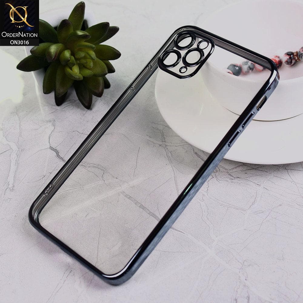iPhone 11 Pro Max Cover - Dark Blue - Ultra Thin Camera Protection Clear Transparent Soft Case