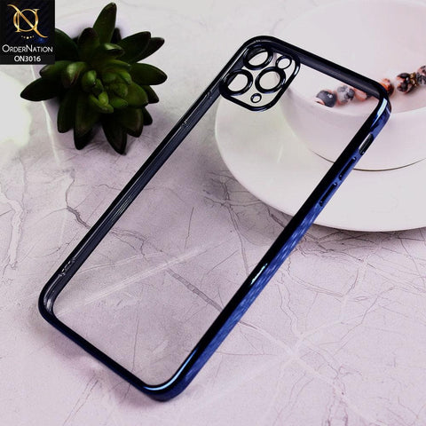 iPhone 11 Pro Max Cover - Royal Blue - Ultra Thin Camera Protection Clear Transparent Soft Case
