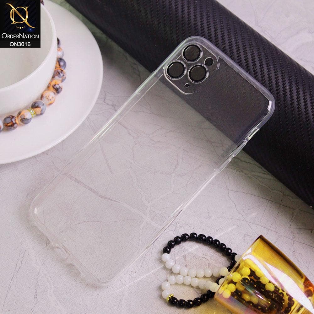 iPhone 11 Pro Max Cover - Ultra Thin Camera Protection Clear Transparent Soft Case