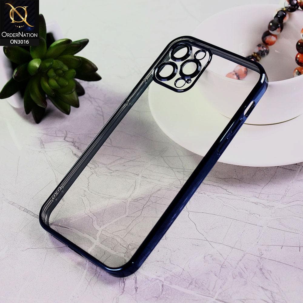iPhone 13 Pro Max Cover - Royal Blue - Ultra Thin Camera Protection Clear Transparent Soft Case