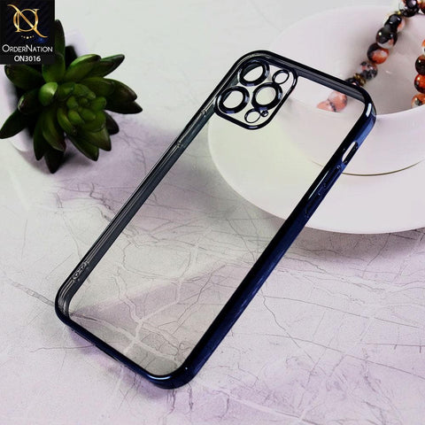 iPhone 13 Pro Max Cover - Royal Blue - Ultra Thin Camera Protection Clear Transparent Soft Case