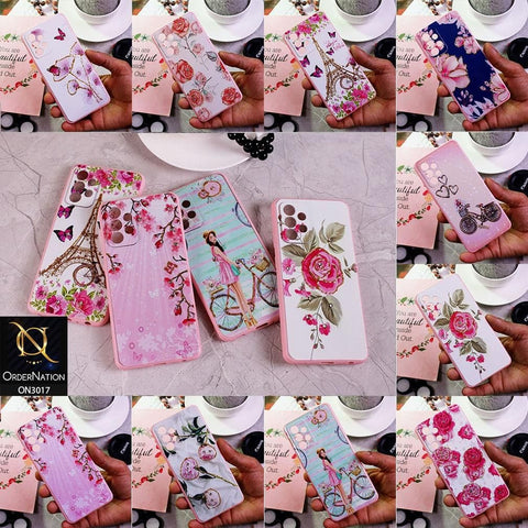 Samsung Galaxy A52 Cover - Design 7 - New Spring Series Camera Protection Soft Border Case