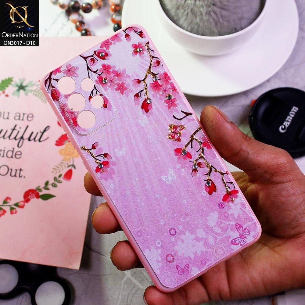 Samsung Galaxy A52 Cover - Design 10 - New Spring Series Camera Protection Soft Border Case