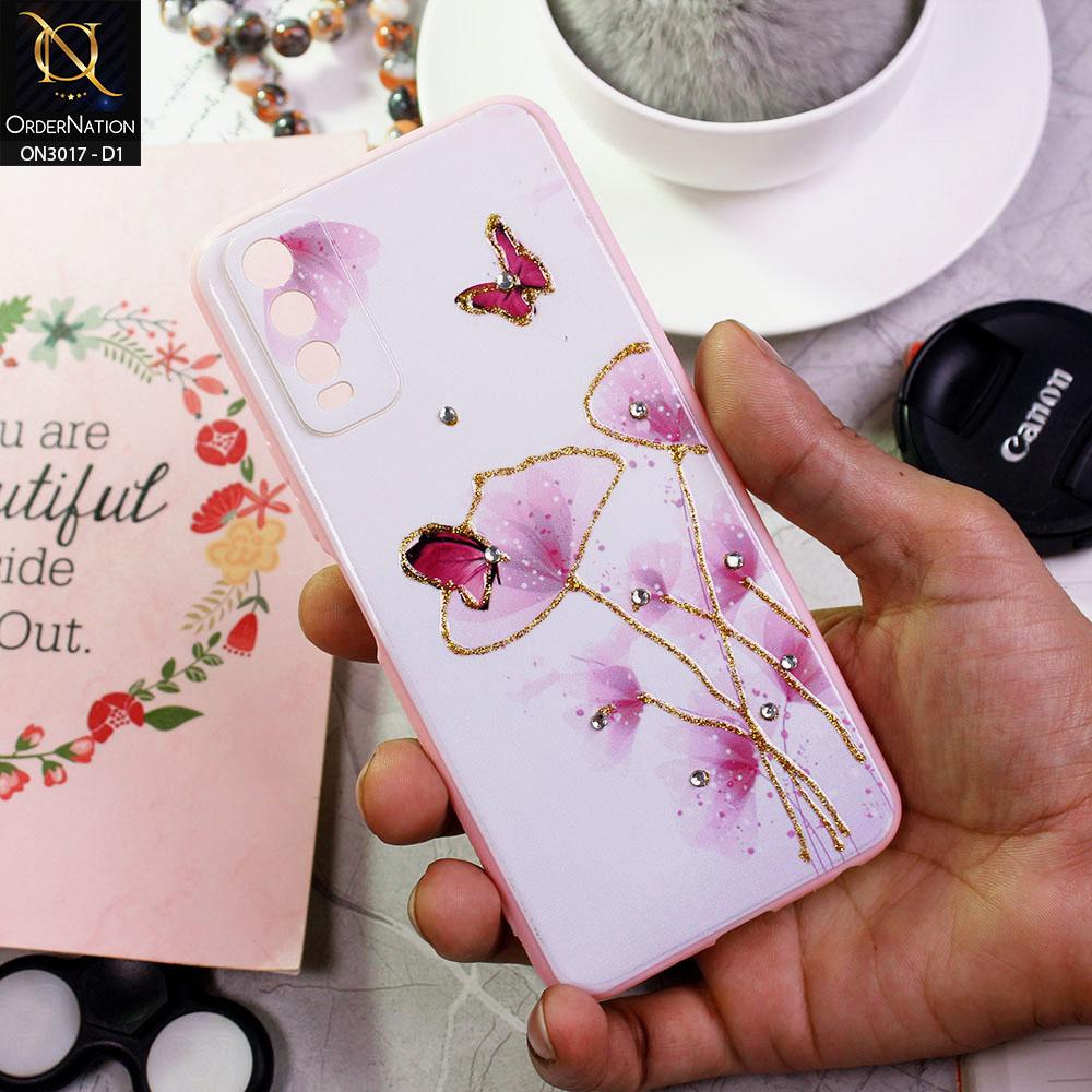 Vivo Y20i Cover - Design 1 - New Spring Series Camera Protection Soft Border Case