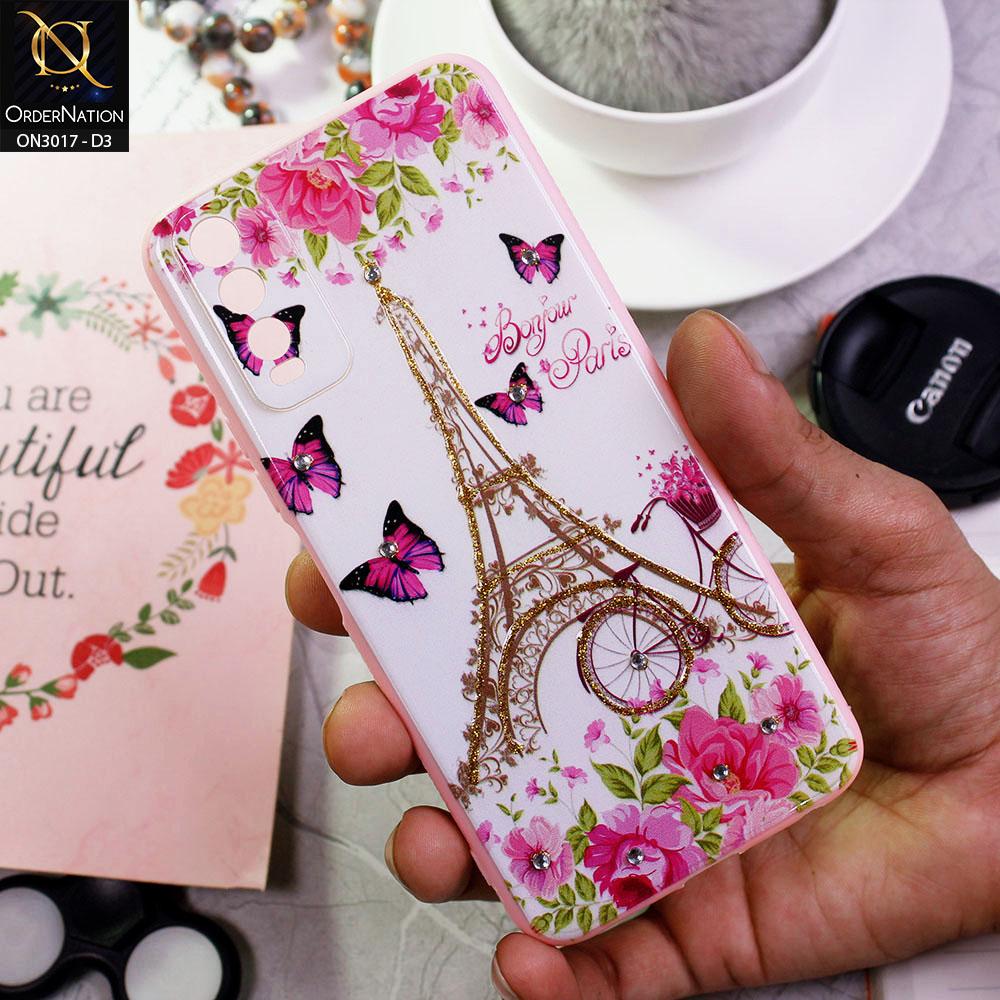 Vivo Y20s Cover - Design 3 - New Spring Series Camera Protection Soft Border Case