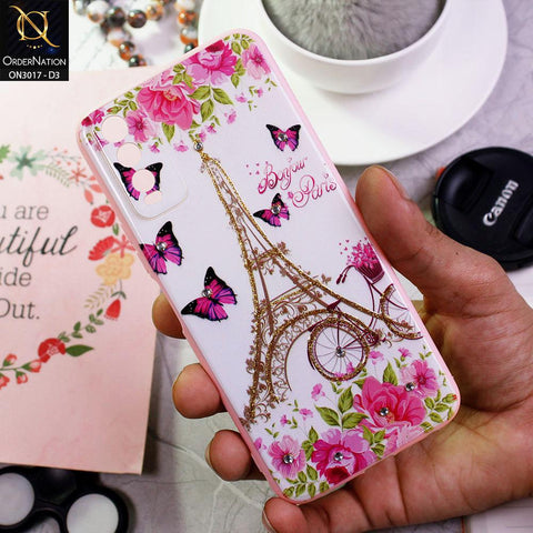 Vivo Y20 Cover - Design 3 - New Spring Series Camera Protection Soft Border Case
