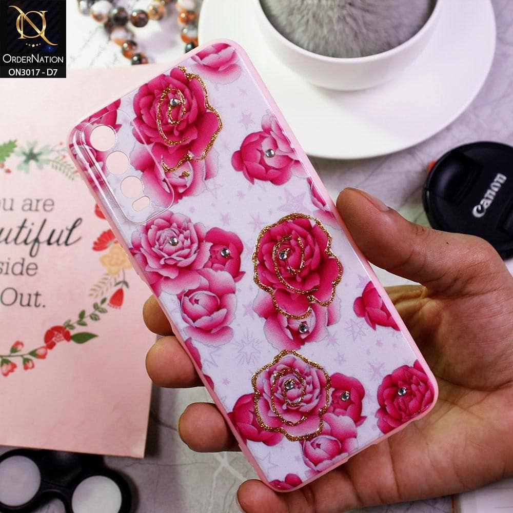 Vivo Y12s Cover - Design 7 - New Spring Series Camera Protection Soft Border Case