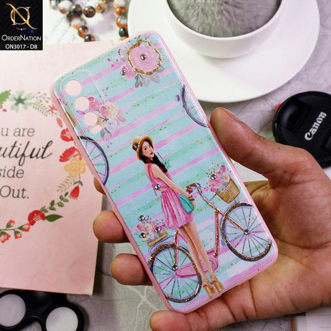 Vivo Y20s Cover - Design 8 - New Spring Series Camera Protection Soft Border Case
