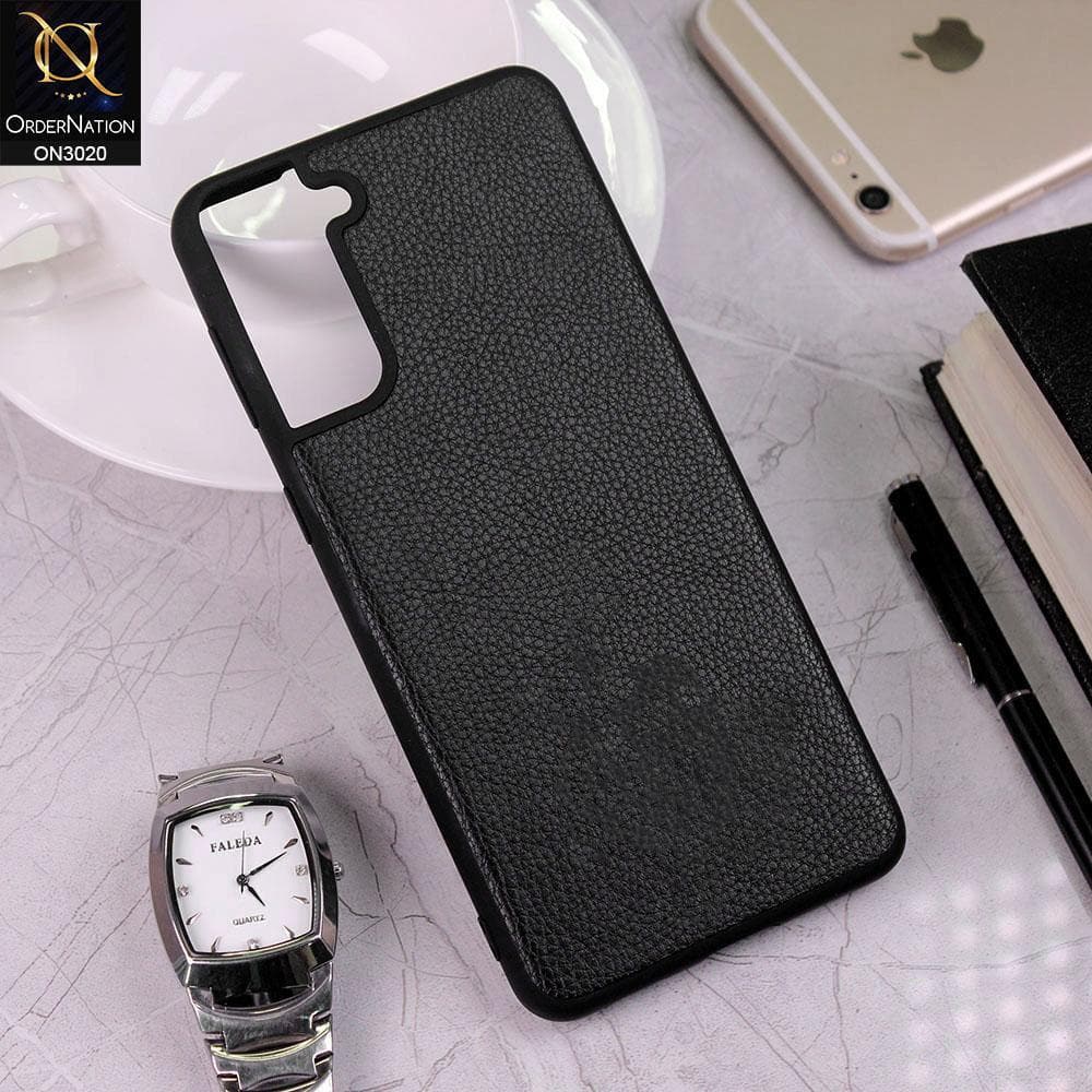 Samsung Galaxy S21 Plus 5G Cover - Black - Matte Tpu Bumper Premium Leather Soft Case