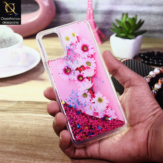 Oppo A52 Cover - Design 10 - Trendy Bling Liquid Glitter Soft Case