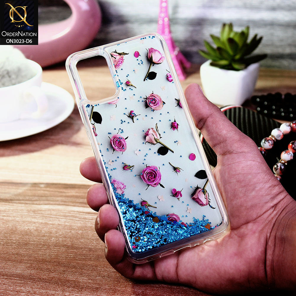 Oppo A52 Cover - Design 6 - Trendy Bling Liquid Glitter Soft Case