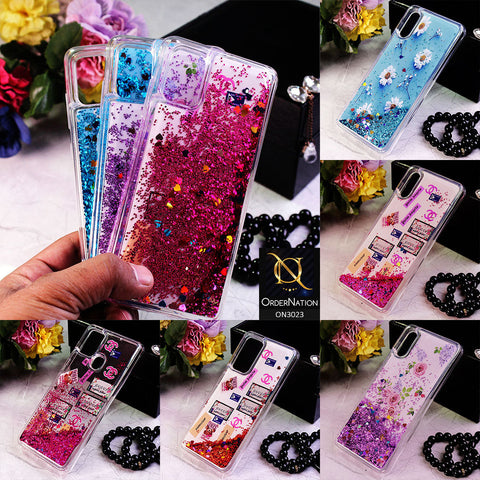 Oppo A8 Cover - Design 6 - Trendy Bling Liquid Glitter Soft Case