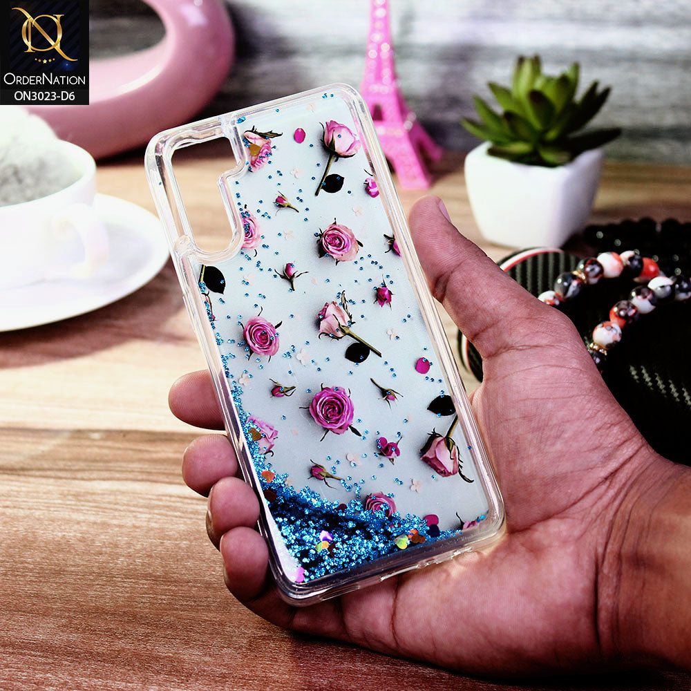 Oppo A91 Cover - Design 6 - Trendy Bling Liquid Glitter Soft Case