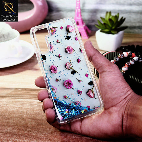 Oppo A91 Cover - Design 6 - Trendy Bling Liquid Glitter Soft Case