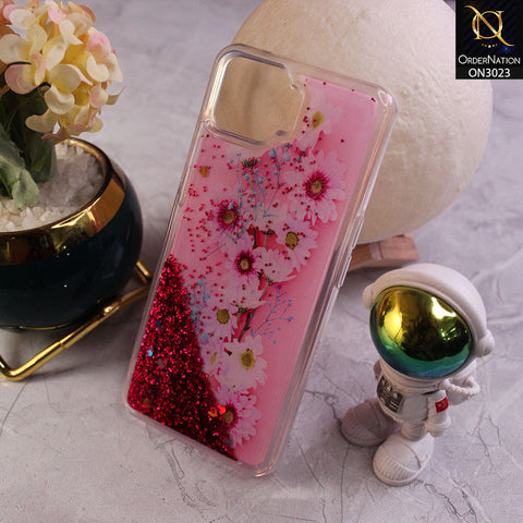 Oppo F17 Cover - Design 10 - Trendy Bling Liquid Glitter Soft Case