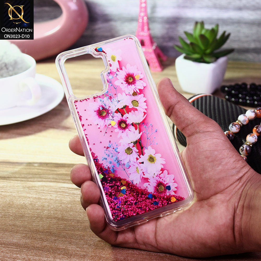 Oppo A94 Cover - Design 10 - Trendy Bling Liquid Glitter Soft Case