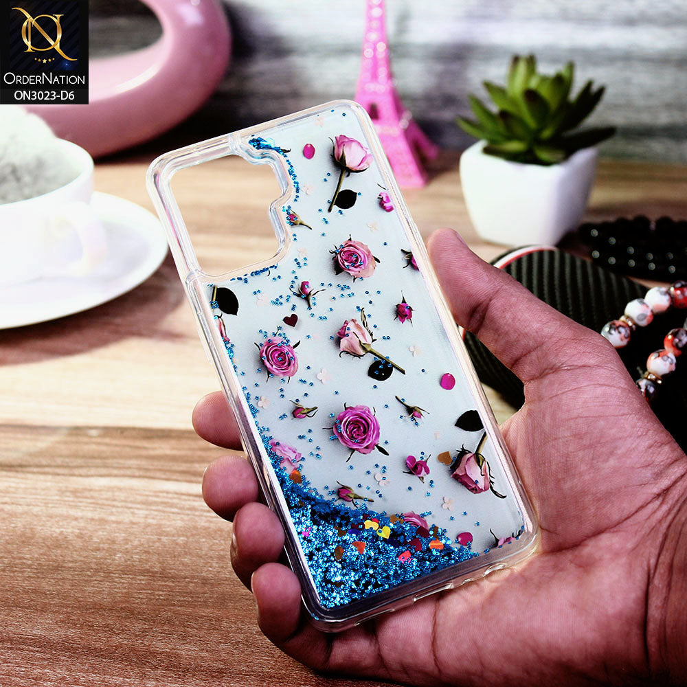 Oppo A94 Cover - Design 6 - Trendy Bling Liquid Glitter Soft Case