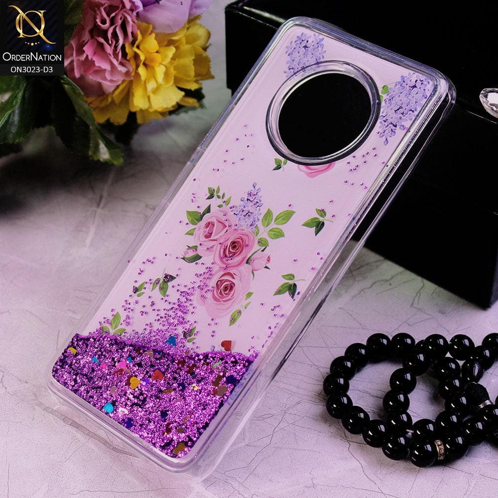 Infinix Note 7 Cover - Design 3 - Trendy Bling Liquid Glitter Soft Case