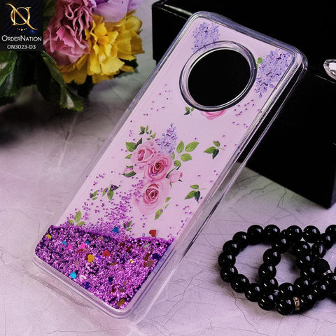 Infinix Note 7 Cover - Design 3 - Trendy Bling Liquid Glitter Soft Case