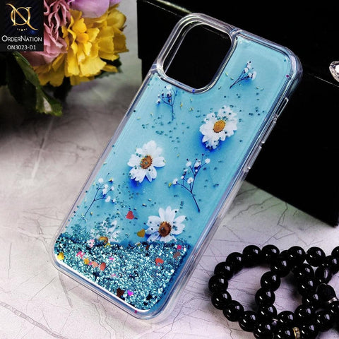 iPhone 12 Cover - Design 1 - Trendy Bling Liquid Glitter Soft Case