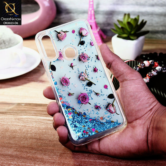 Oppo A8 Cover - Design 6 - Trendy Bling Liquid Glitter Soft Case
