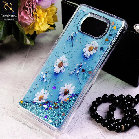 Xiaomi Poco X3 Pro Cover - Design 1 - Trendy Bling Liquid Glitter Soft Case