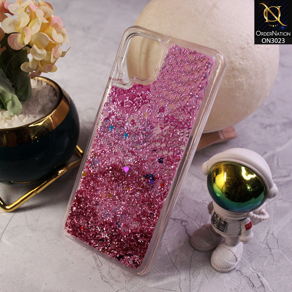 Samsung Galaxy A12 Cover - Design 7 - Trendy Bling Liquid Glitter Soft Case