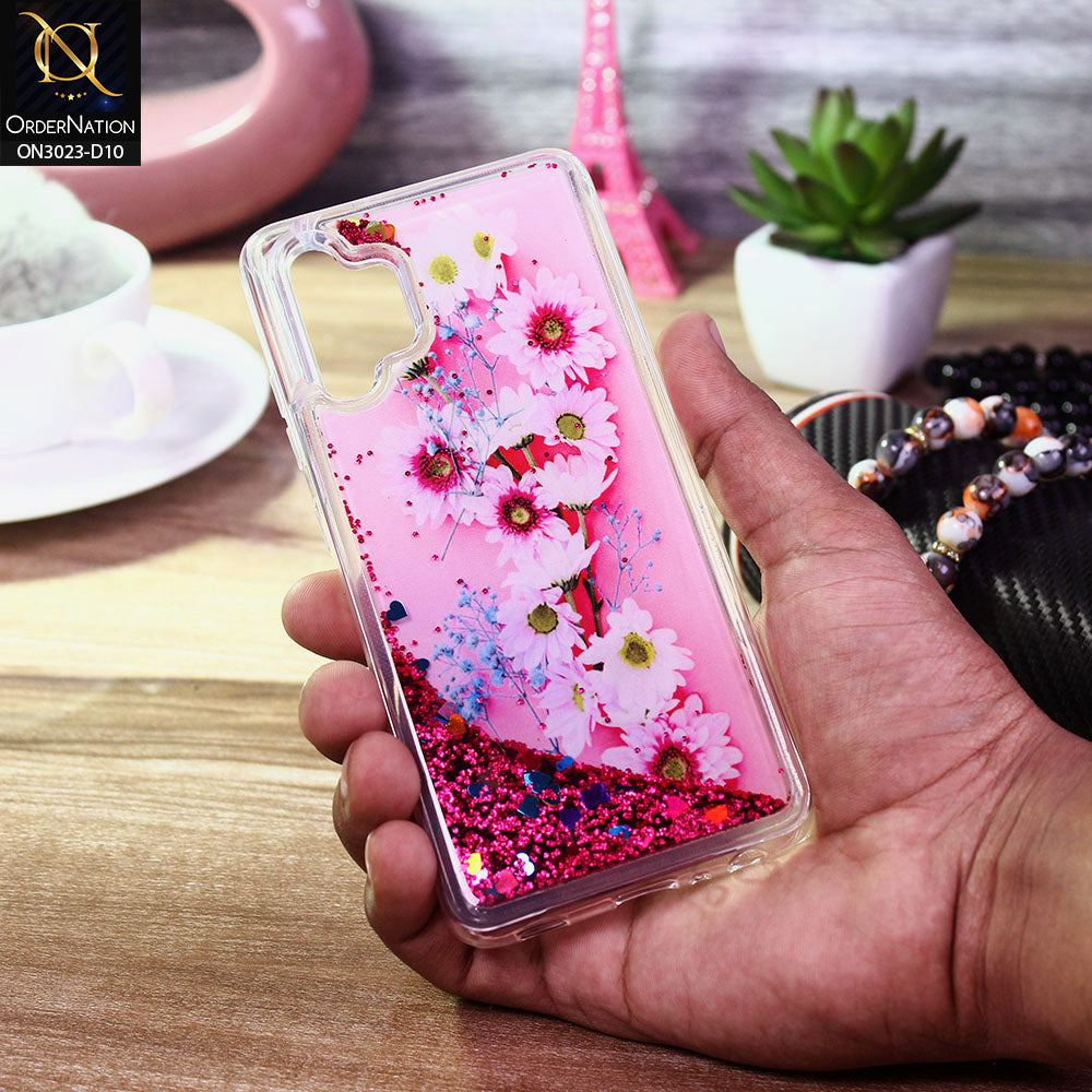 Samsung Galaxy A32 Cover - Design 10 - Trendy Bling Liquid Glitter Soft Case