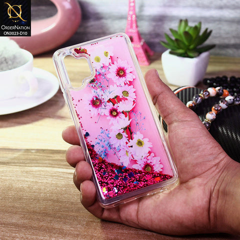Samsung Galaxy A32 Cover - Design 10 - Trendy Bling Liquid Glitter Soft Case