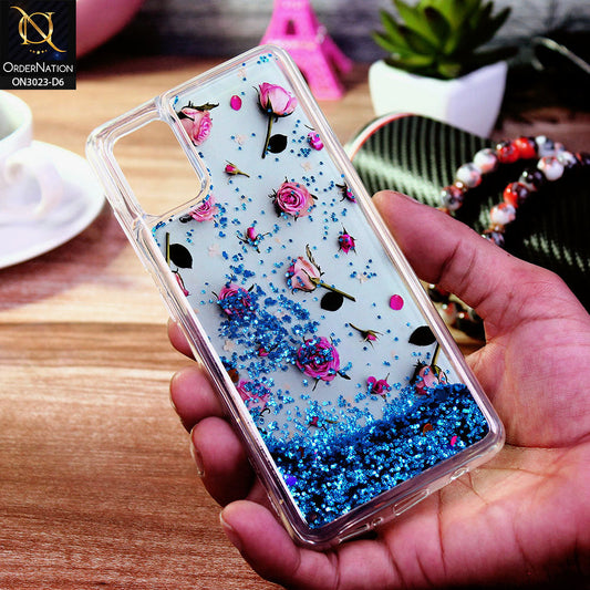 Samsung Galaxy A51 Cover - Design 6 - Trendy Bling Liquid Glitter Soft Case