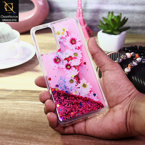 Samsung Galaxy A72 Cover - Design 10 - Trendy Bling Liquid Glitter Soft Case