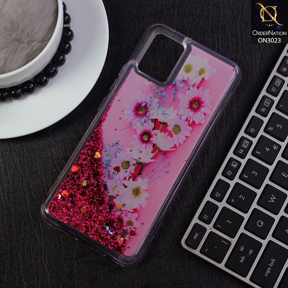 Vivo V20 Cover - Design 10 - Trendy Bling Liquid Glitter Soft Case