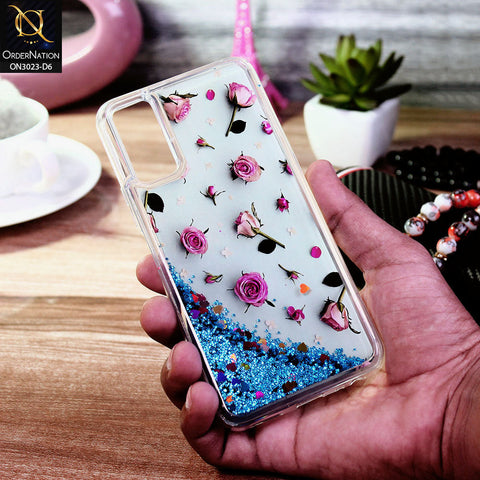 Vivo V20 SE Cover - Design 6 - Trendy Bling Liquid Glitter Soft Case