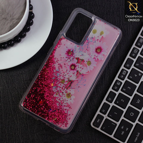 Vivo V21 Cover - Design 10 - Trendy Bling Liquid Glitter Soft Case