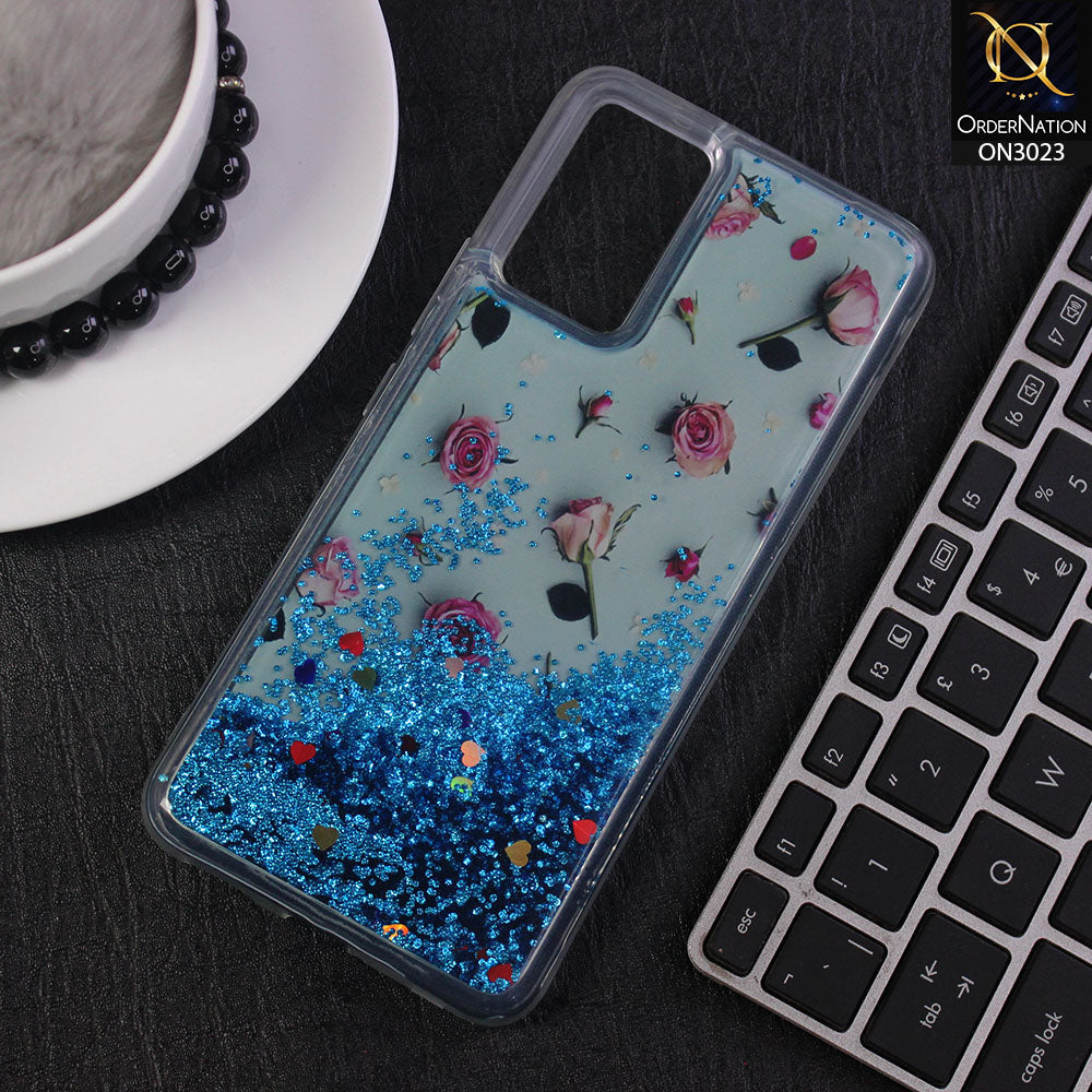 Vivo V21 Cover - Design 6 - Trendy Bling Liquid Glitter Soft Case
