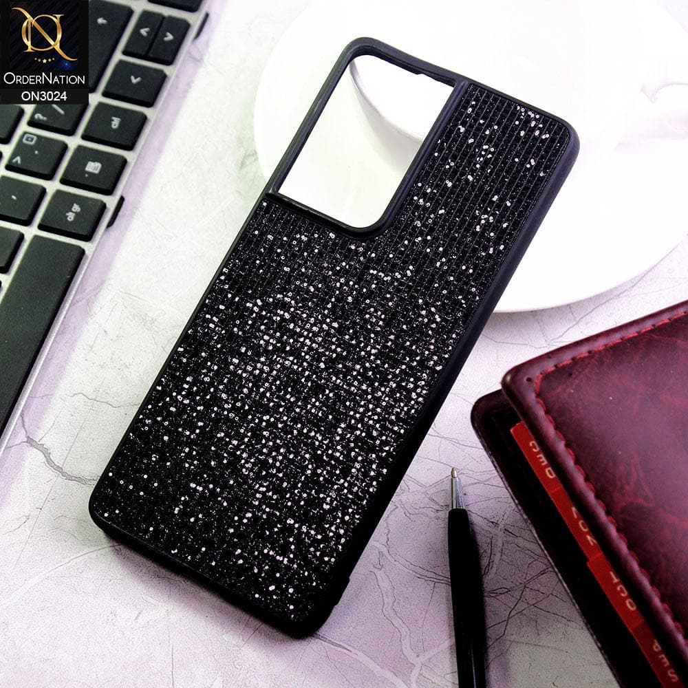 Samsung Galaxy S21 Ultra 5G Cover - Black - New Sparkle Series Twinkle Soft Case
