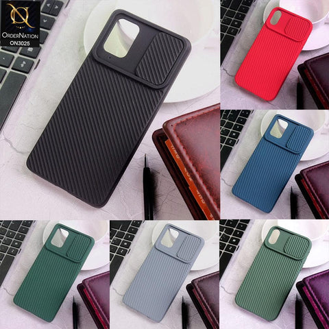 iPhone 12 Cover - Dark Green - Premium Quality Shock Proof Camera Slider Soft Case