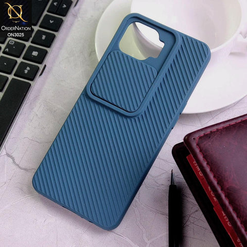 Oppo A73 Cover - Blue - Premium Quality Shock Proof Camera Slider Soft Case