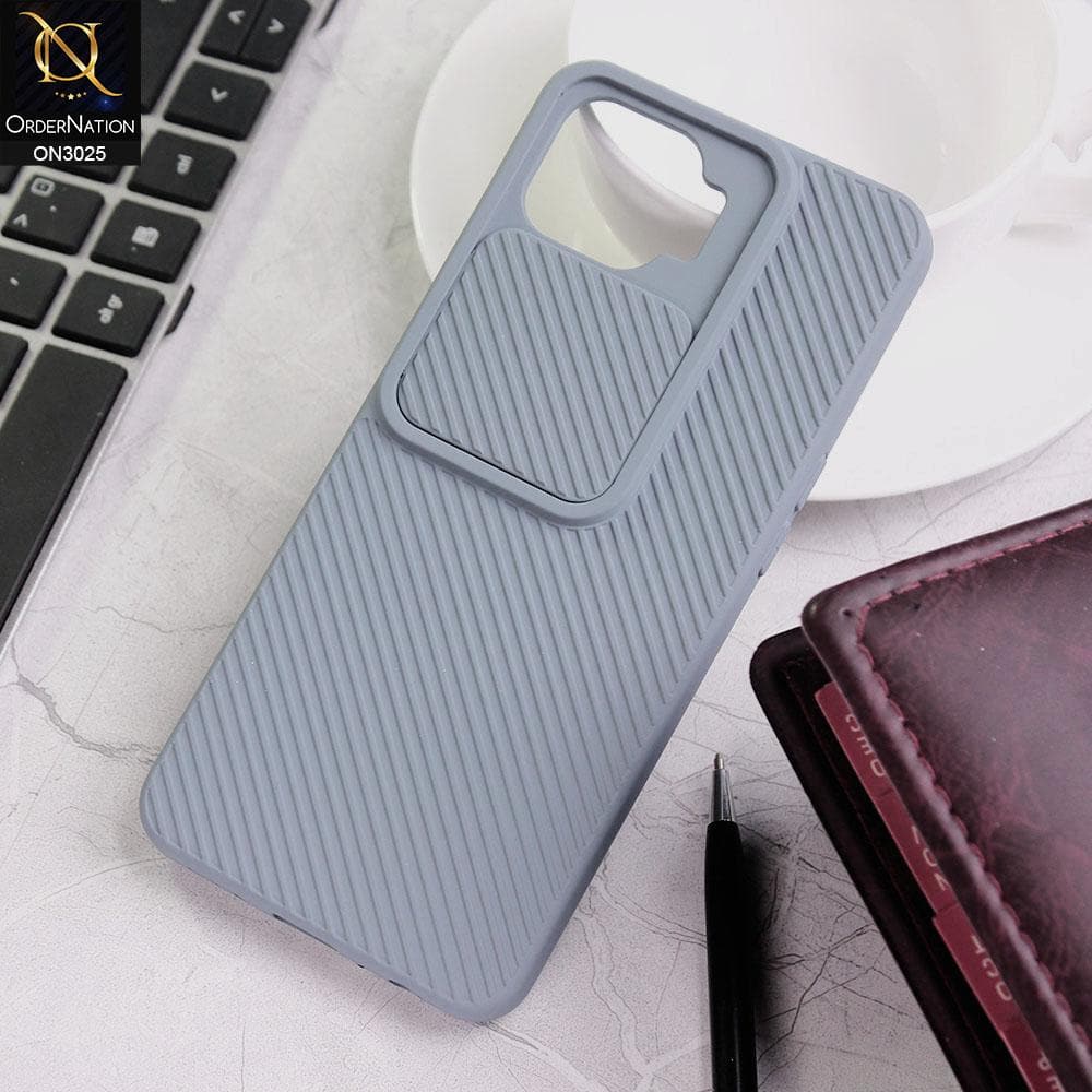 Oppo A93 Cover - Gray - Premium Quality Shock Proof Camera Slider Soft Case