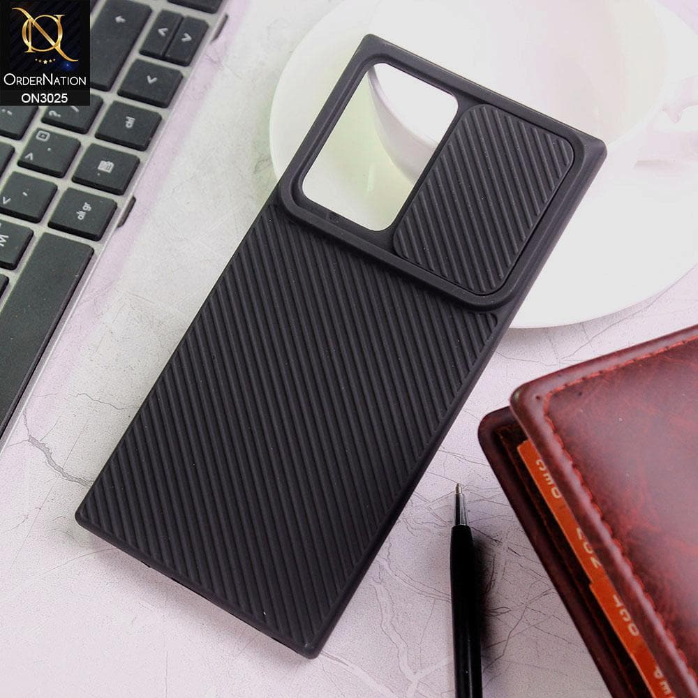 Samsung Galaxy Note 20 Ultra Cover - Black - Premium Quality Shock Proof Camera Slider Soft Case