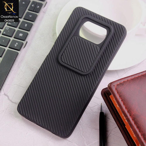 Xiaomi Poco X3 Pro Cover - Black - Premium Quality Shock Proof Camera Slider Soft Case
