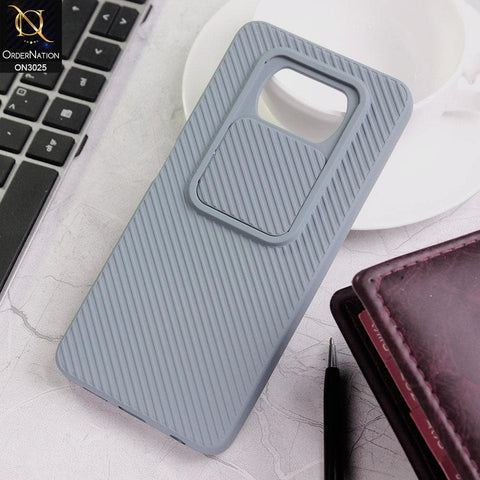 Xiaomi Poco X3 Cover - Gray - Premium Quality Shock Proof Camera Slider Soft Case