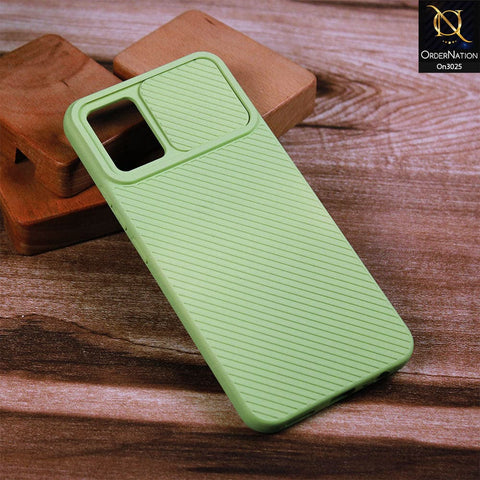 Vivo V20 Cover - Light Green - Premium Quality Shock Proof Camera Slider Soft Case