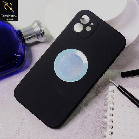 iPhone 11 Cover - Black - JDotom Soft Drop-Proof With Logo Hole Glass Protection Case