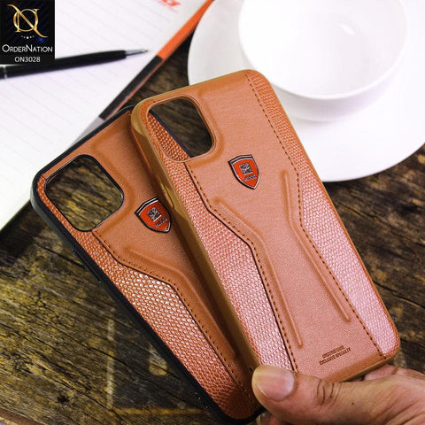 iPhone 11 Cover - Design 1  - Mikki Leather Stitched Soft Borders Exclusive Case