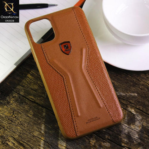 iPhone 11 Pro Max Cover - Design 2  - Mikki Leather Stitched Soft Borders Exclusive Case
