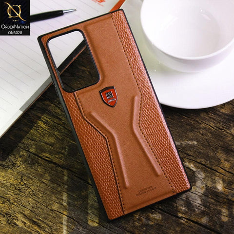Samsung Galaxy Note 20 Ultra Cover - Design 1  - Mikki Leather Stitched Soft Borders Exclusive Case